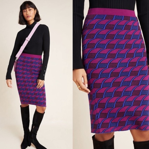 Maeve Dresses & Skirts - Anthropology Maeve Nancy modest Sweater Pencil Skirt NWOT Size Med